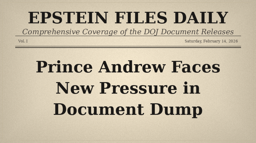 February 14: DOJ Completes Massive Epstein Files Release Amid Political Backlash