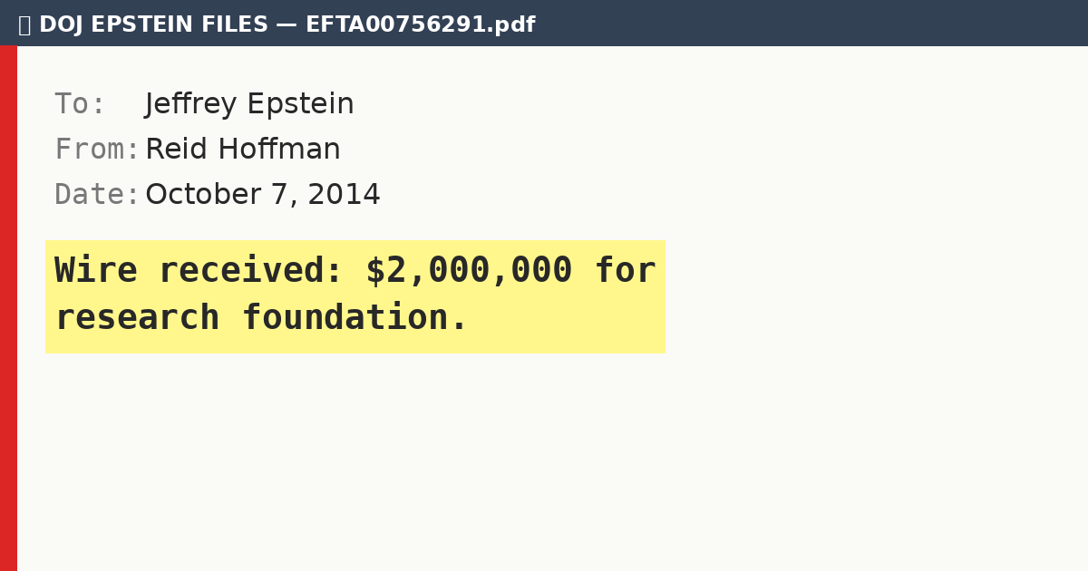 DOJ files reveal LinkedIn founder Reid Hoffman's secret $2 million Epstein donations